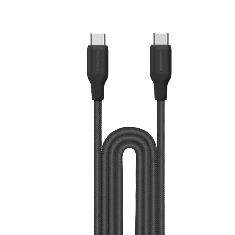 Momax DC25W Flow USB-C to USB-C Braided Cable, 2M 100W Black