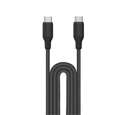 Momax DC25W Flow USB-C to USB-C Braided Cable, 2M 100W Black