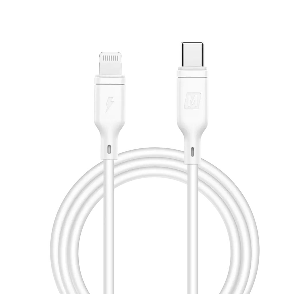 Momax DL36W Zero Lightning to USB-C Cable, 1.2M 20W White