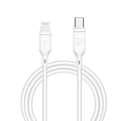 Momax DL36W Zero Lightning to USB-C Cable, 1.2M 20W White