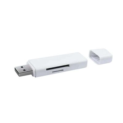 Coteci USB+Type-C 2.0 2 in 1 Card Reader (SD+TF), White