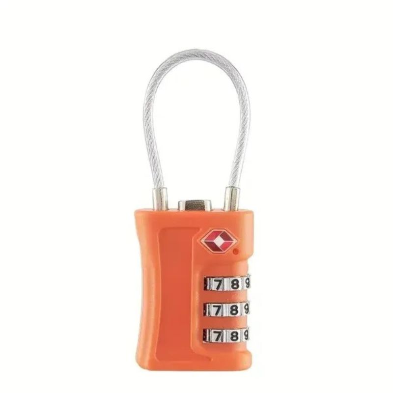 Coteci TSA Wire Combination Lock, Orange