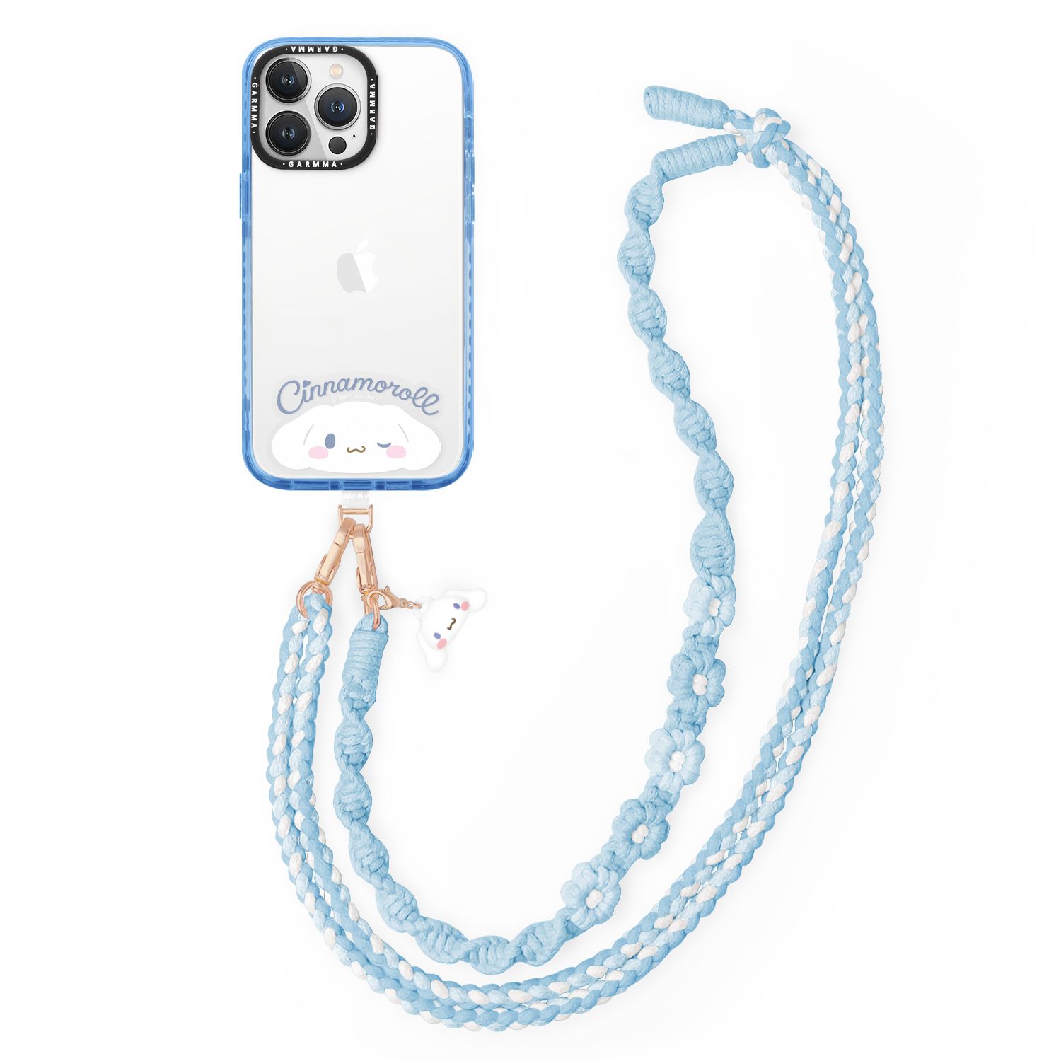 Sanrio Phone Lanyard 160cm, Cinnamoroll Blue