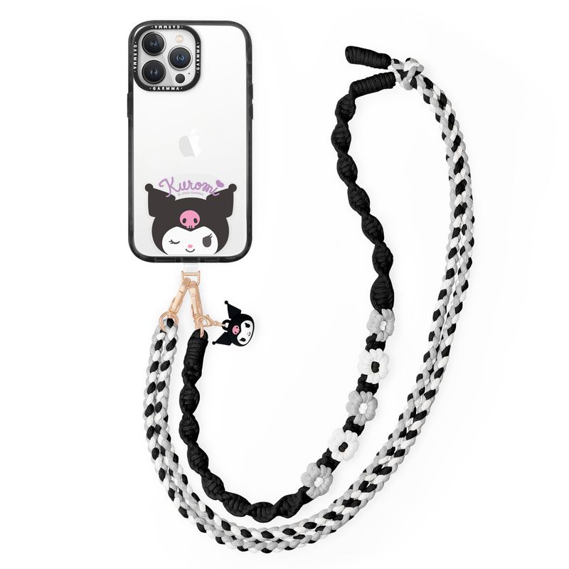Sanrio Phone Lanyard 160cm, Kuromi Black