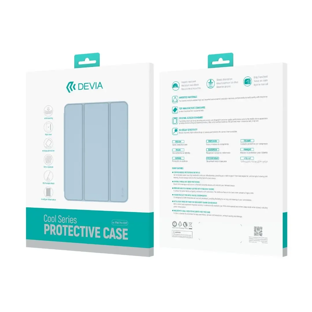 Devia iPad Pro 11 (2024) Cool Series Protective Case, Blue