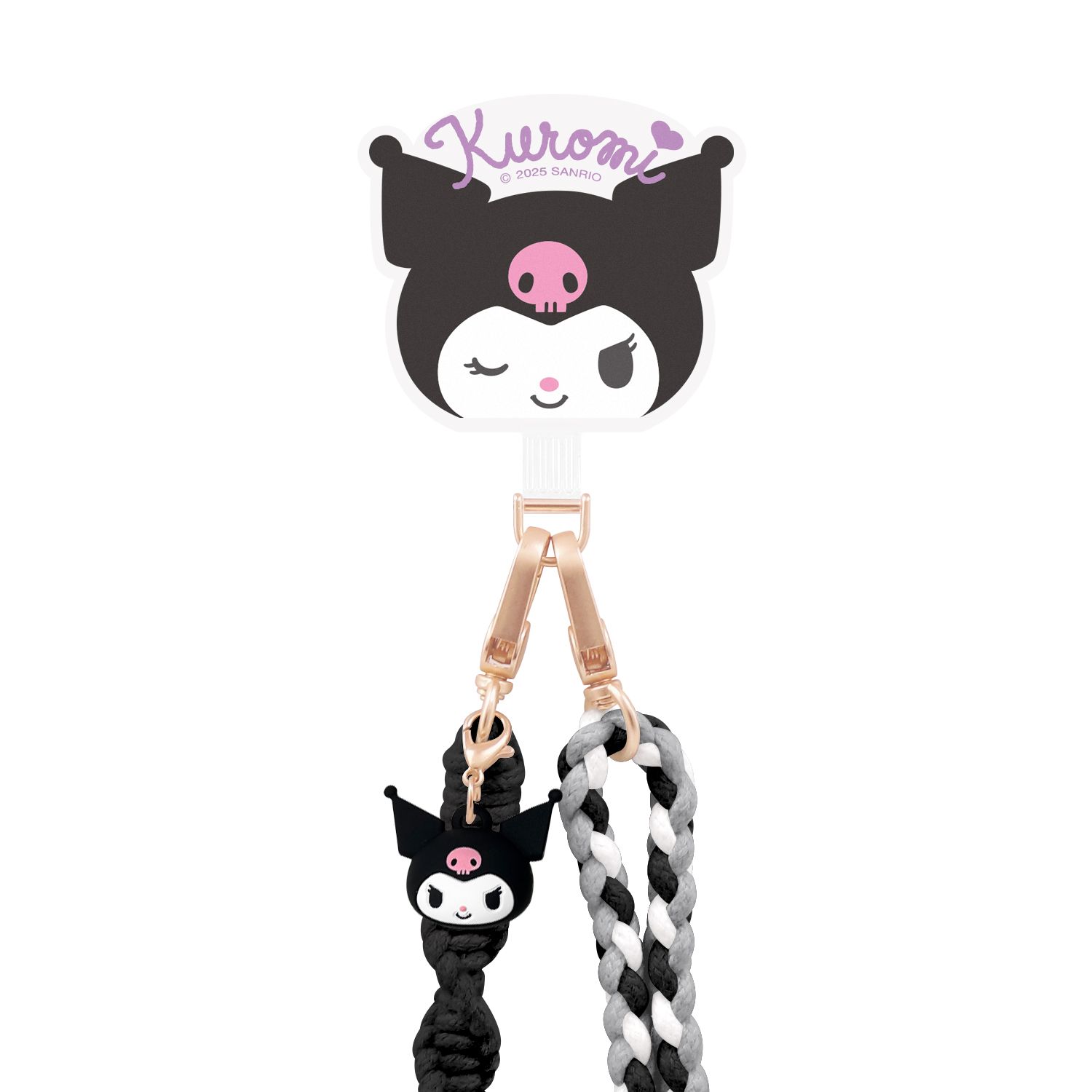 Sanrio Phone Lanyard 160cm, Kuromi Black