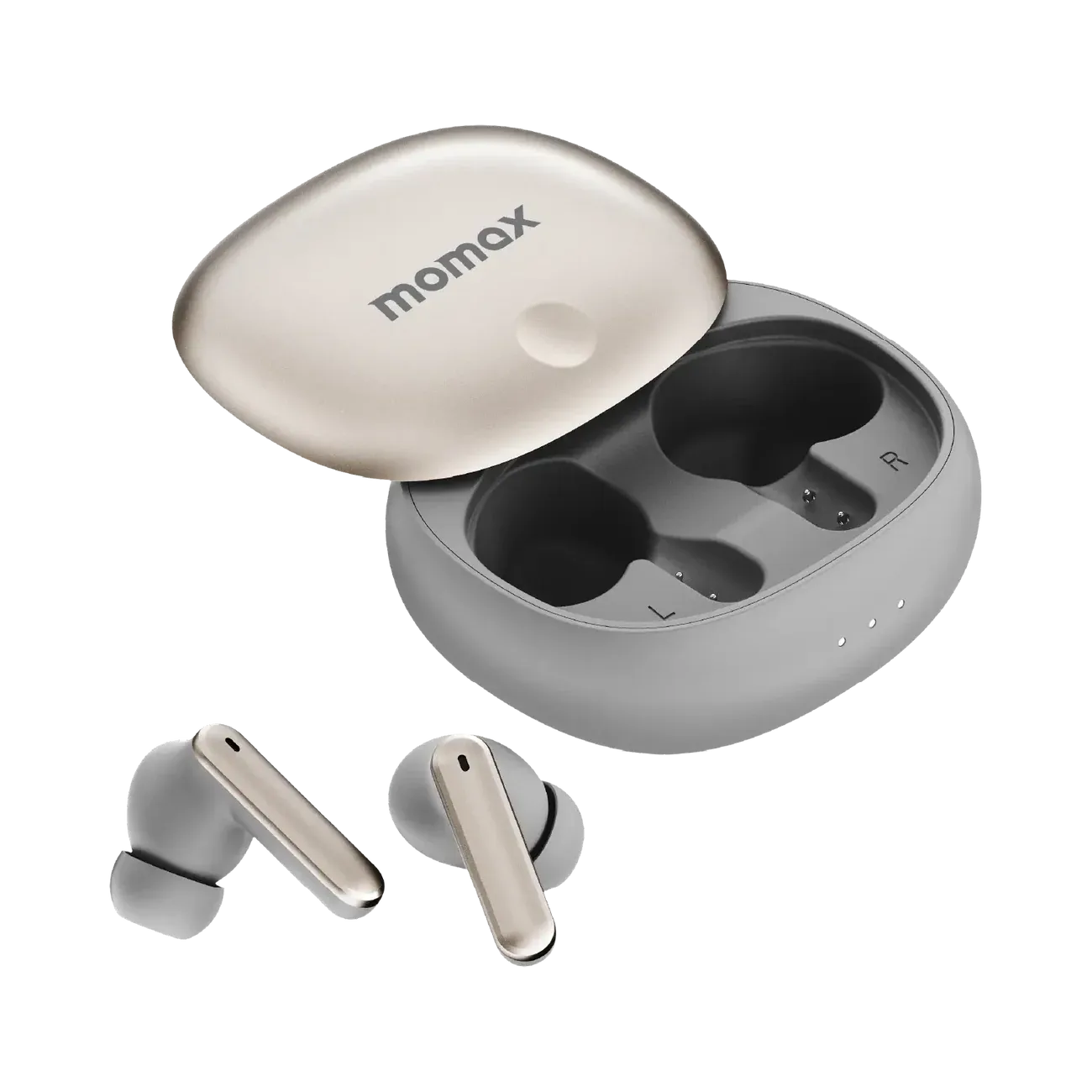 Momax BT13L 1-Vibe Lite Earbuds, Titanium