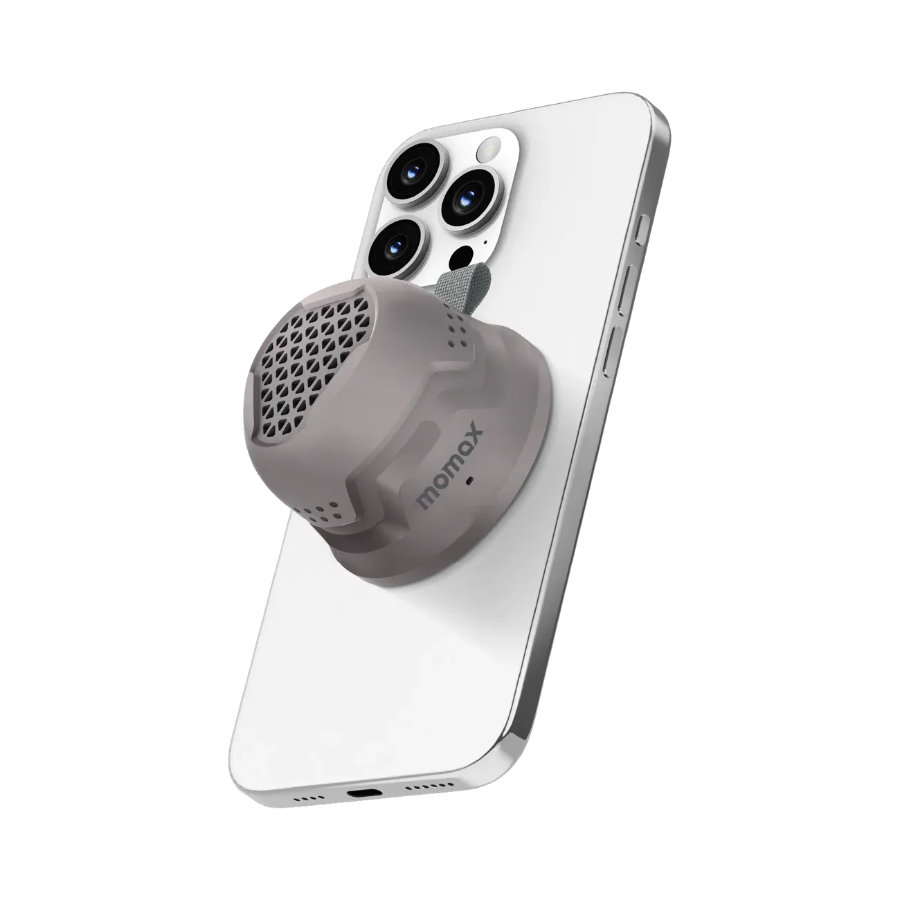 Momax BS7E 1-Vibe Go Magnetic Wireless Outdoor Speaker, Gray