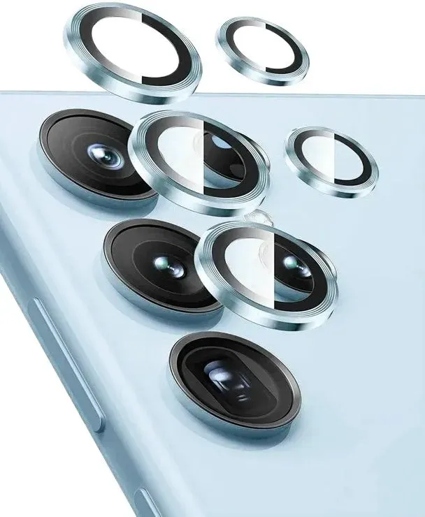 TDG Kuzoom Samsung S25 Ultra AR Lens Protector, SilverBlue