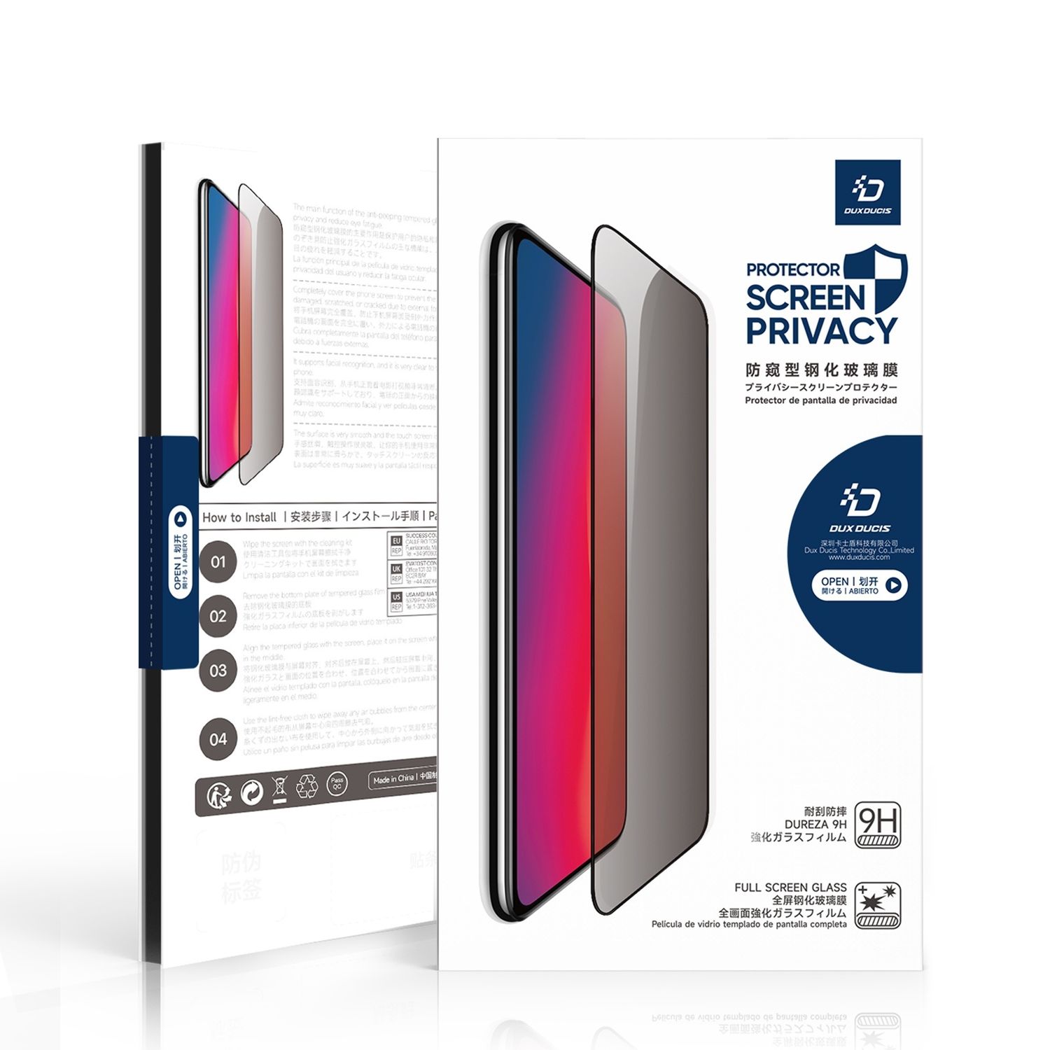 Dux Ducis Samsung S25 Tempered Glass, Privacy
