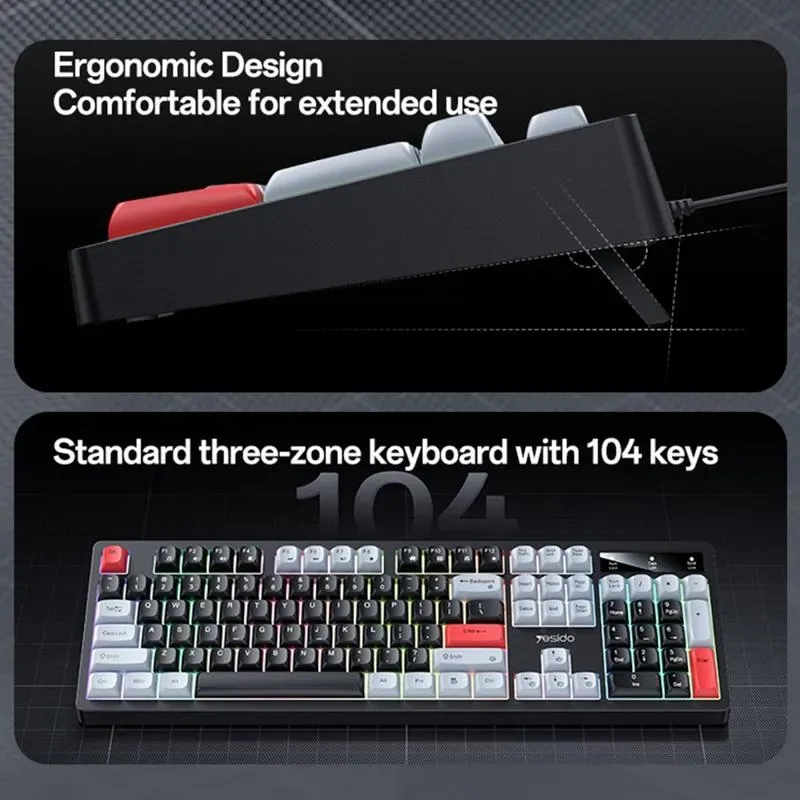 Yesido KB44 Wired Backlit Keyboard