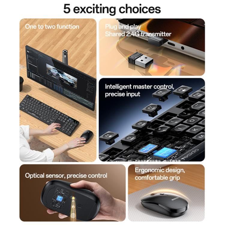 Yesido KB42 Wireless Keyboard and Mouse Cobination