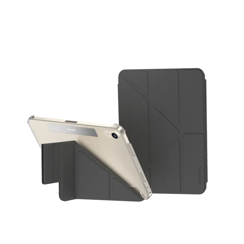SwitchEasy iPad mini 7/6 Origami Nude Folio Case, Black