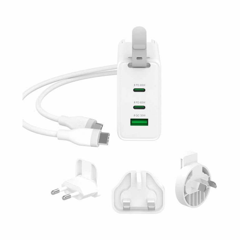 J5CREATE 65W GAN USB-C 3-PORT CHARGER