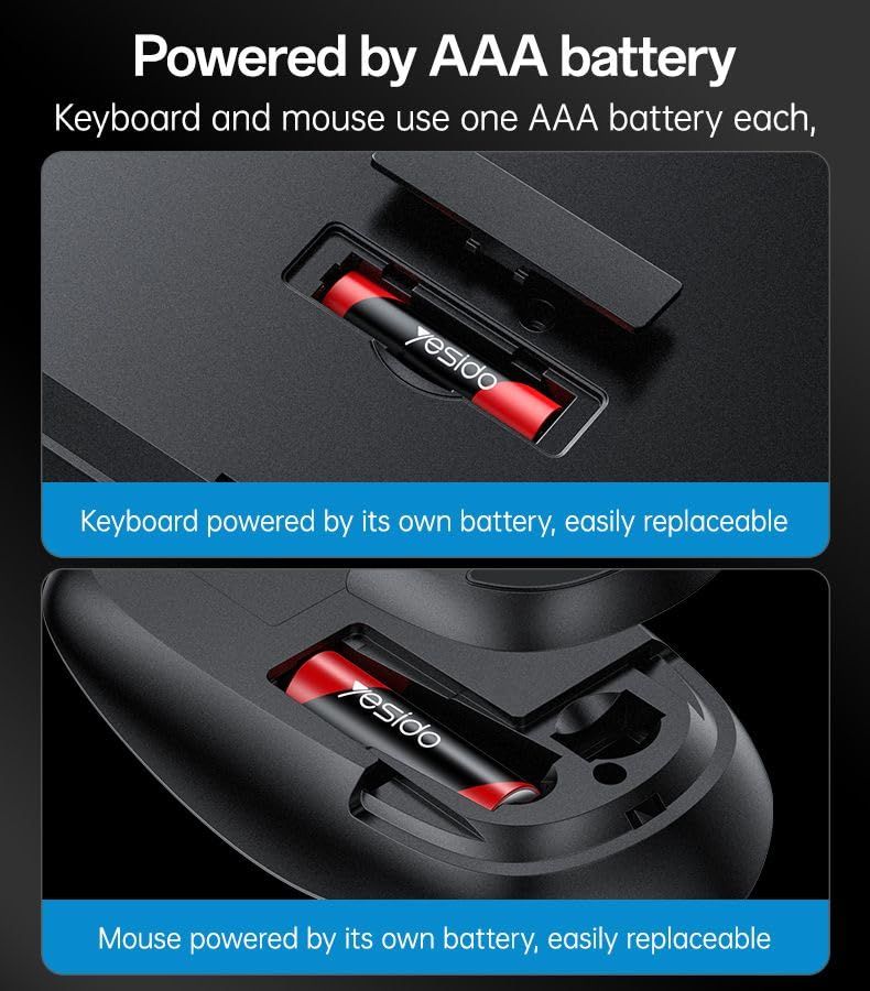 Yesido KB43 Wireless Keyboard and Mouse Cobination