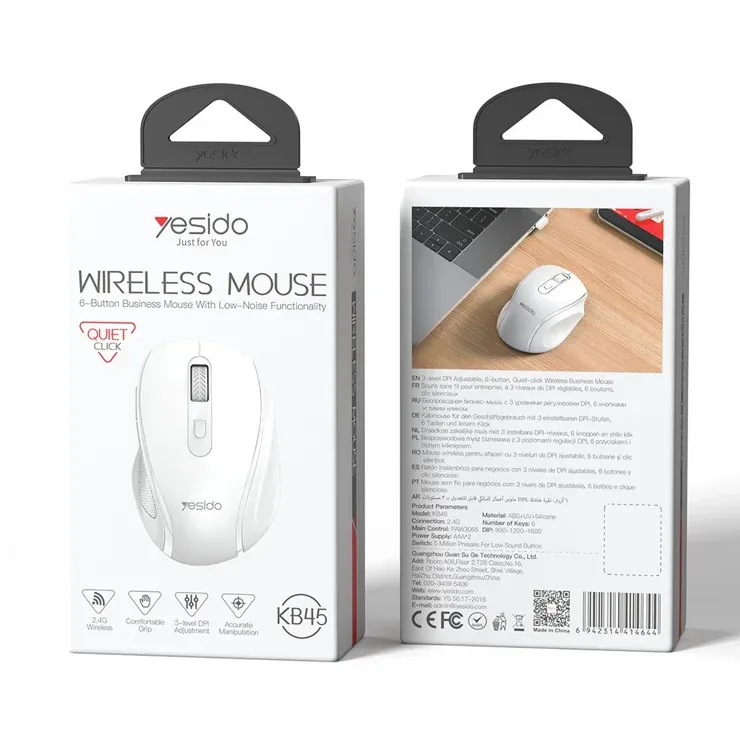 Yesido KB45 Wireless Mouse with Low-Noise Functionality