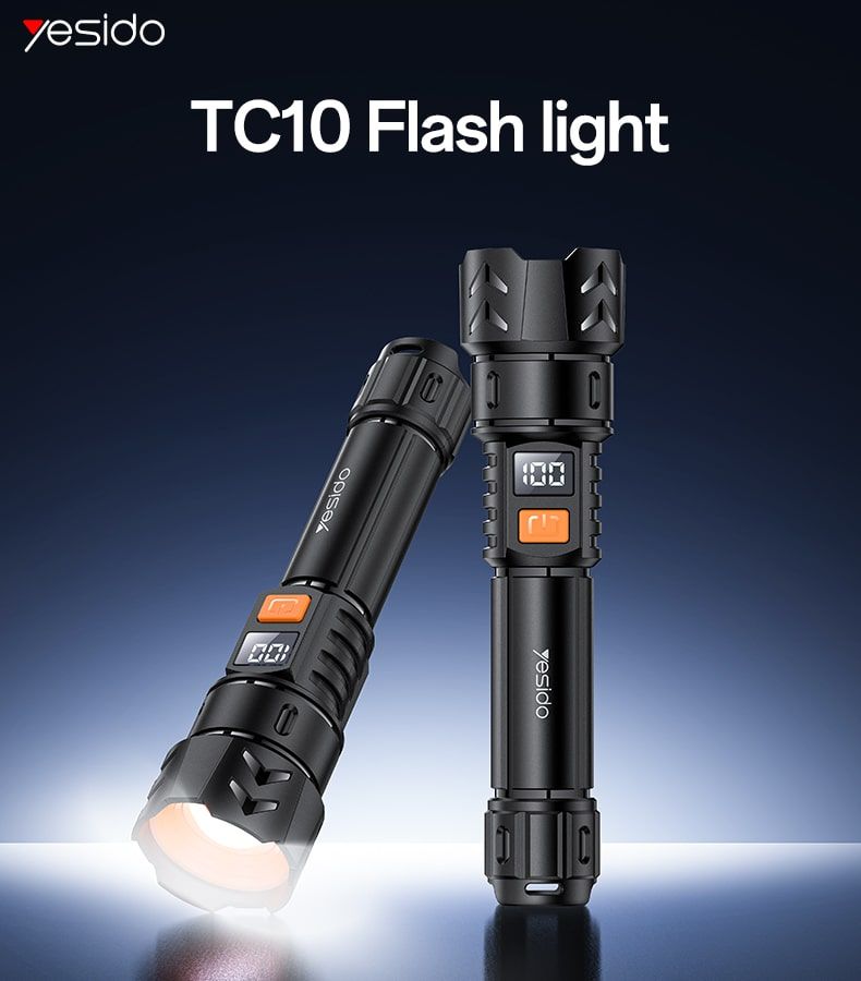 Yesido TC10 LED Flashlight 2.2M 800mAh