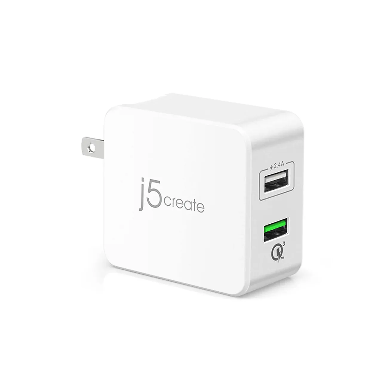 J5CREATE 2-PORT USB 30W MOBILE CHARGER W/QC3.0