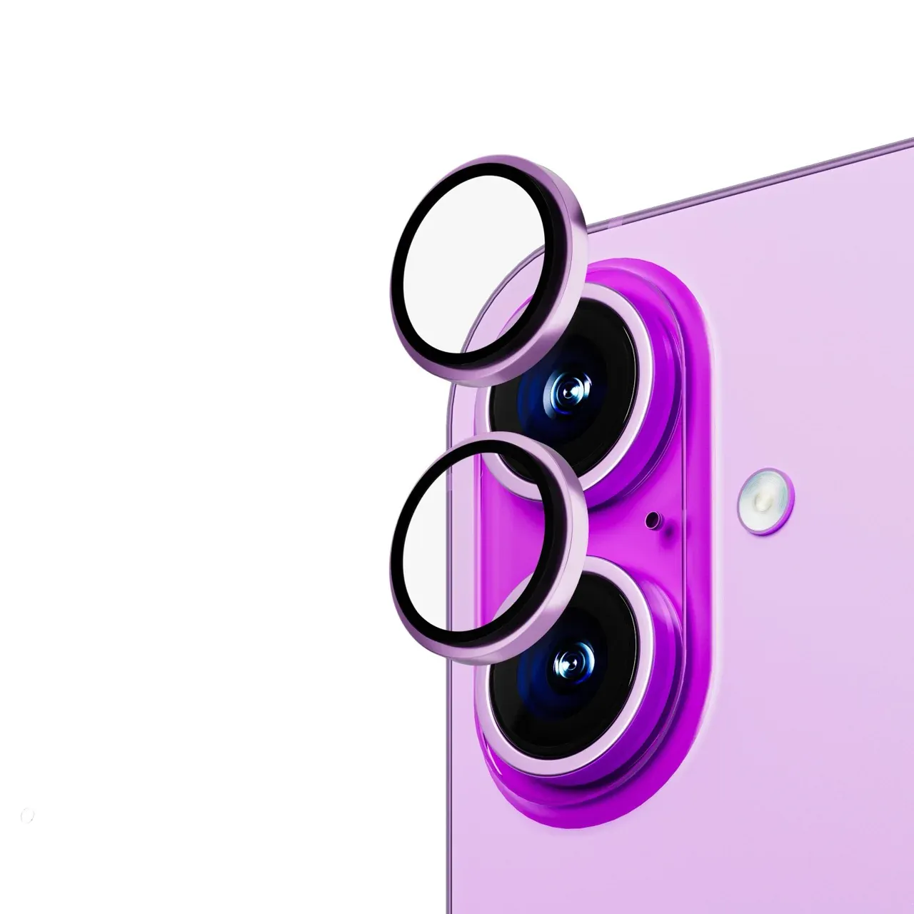 Anank iPhone 16/Plus Lens Protector, PINK