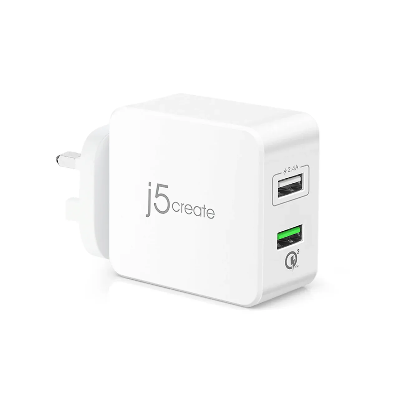 J5CREATE 2-PORT USB 30W MOBILE CHARGER W/QC3.0