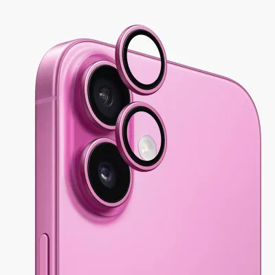 Anank iPhone 16/Plus Lens Protector, PINK