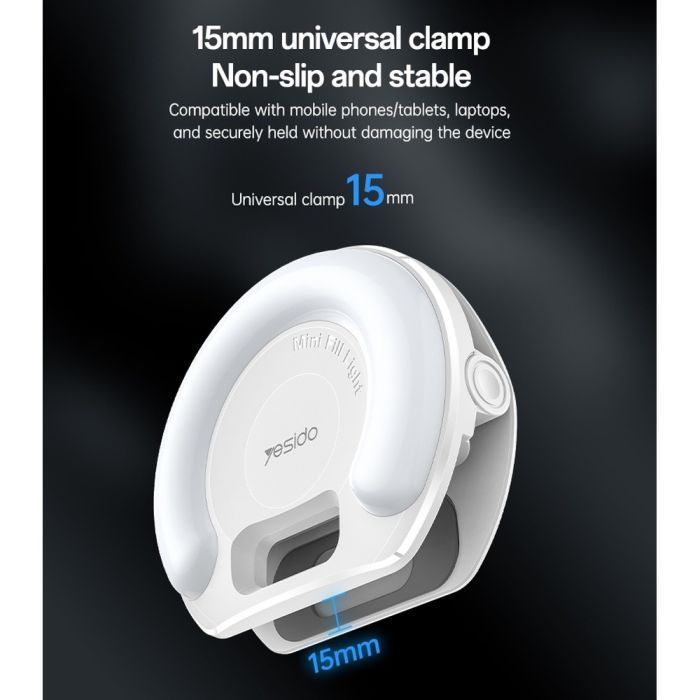 Yesido DH13 Selfie Light with Silicone Clip
