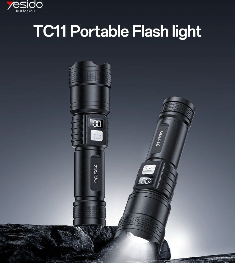 Yesido TC11 LED Flashlight 1.9m 1200mAh