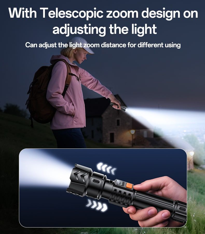 Yesido TC10 LED Flashlight 2.2M 800mAh