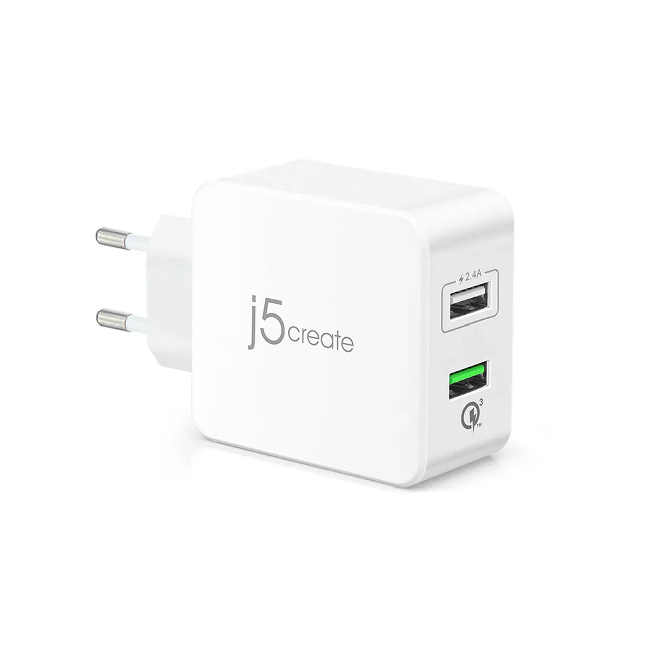 J5CREATE 2-PORT USB 30W CHARGER W/QC3.0