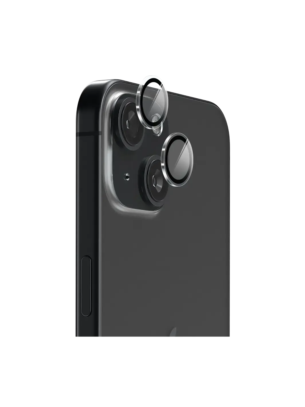 Anank iPhone 15/15 Plus AR Aluminium lens Guard, Transparent(Lens Protector)