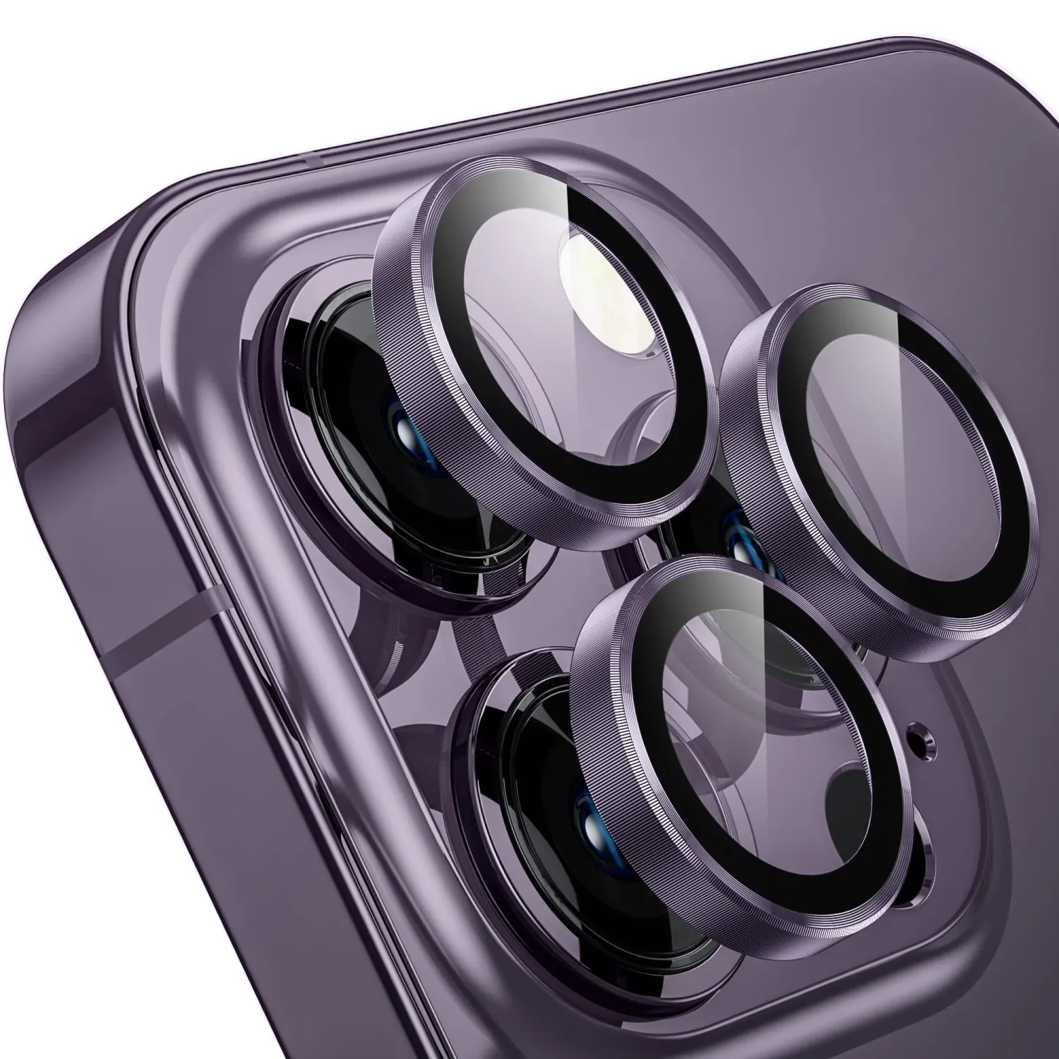 Anank iPhone 14 Pro/14 Pro Max AR Circle lens Guard Lens Protector, Purple