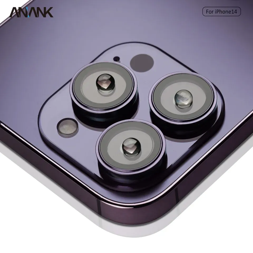 Anank iPhone 14 Pro/14 Pro Max AR Circle lens Guard Lens Protector, Purple