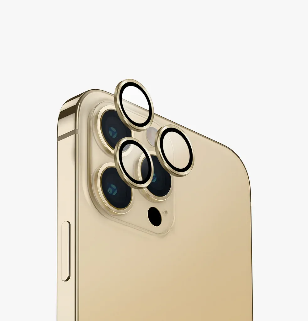 Anank iPhone 14 Pro/14 Pro Max AR Circle lens Guard Lens Protector, Gold