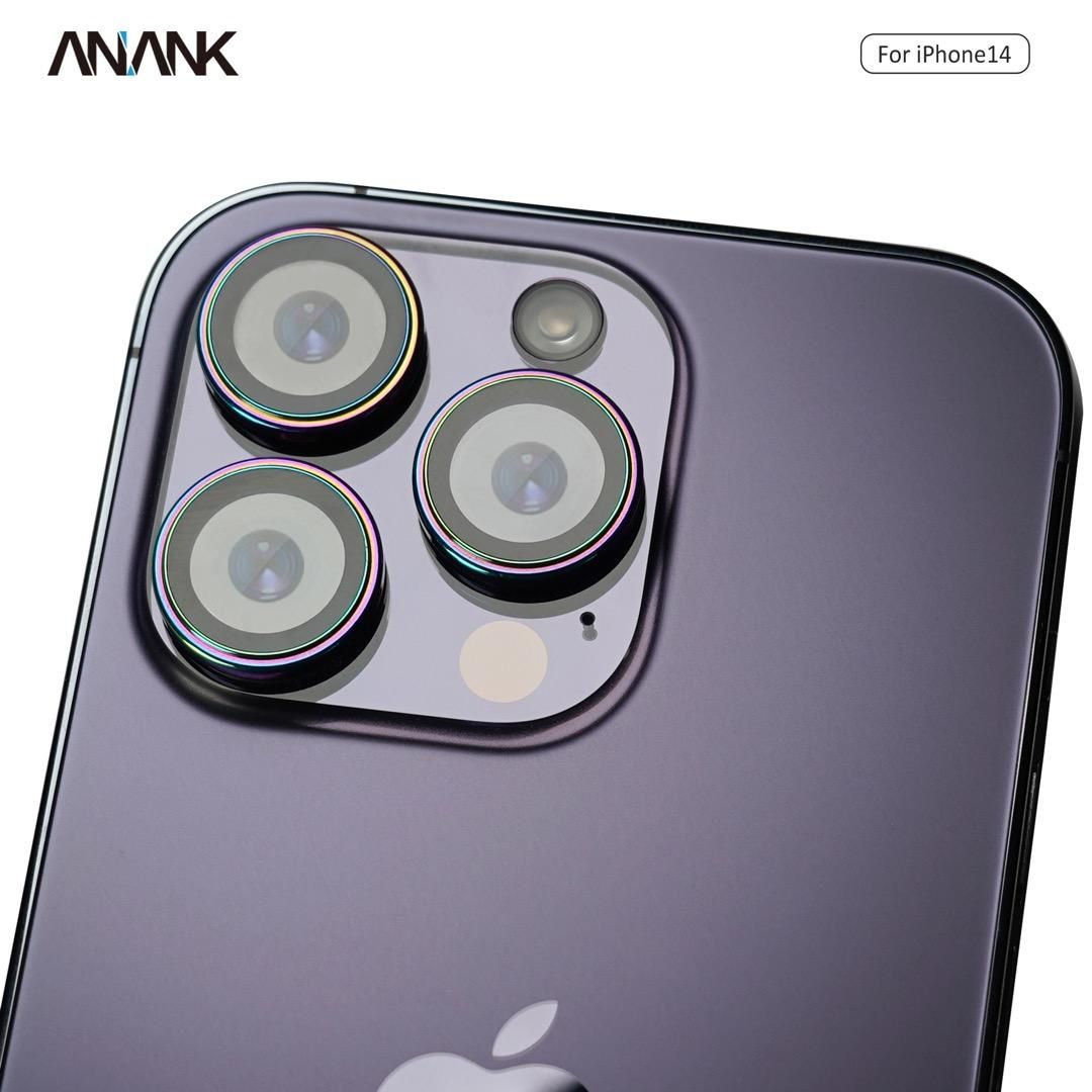 Anank iPhone 14 Pro/14 Pro Max AR Circle lens Guard Lens Protector, Flamed Titan