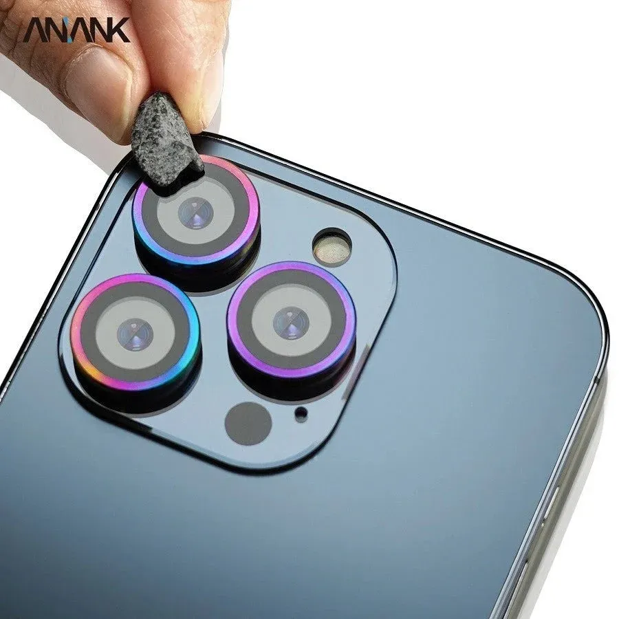 Anank iPhone 14 Pro/14 Pro Max AR Circle lens Guard Lens Protector, Flamed Titan