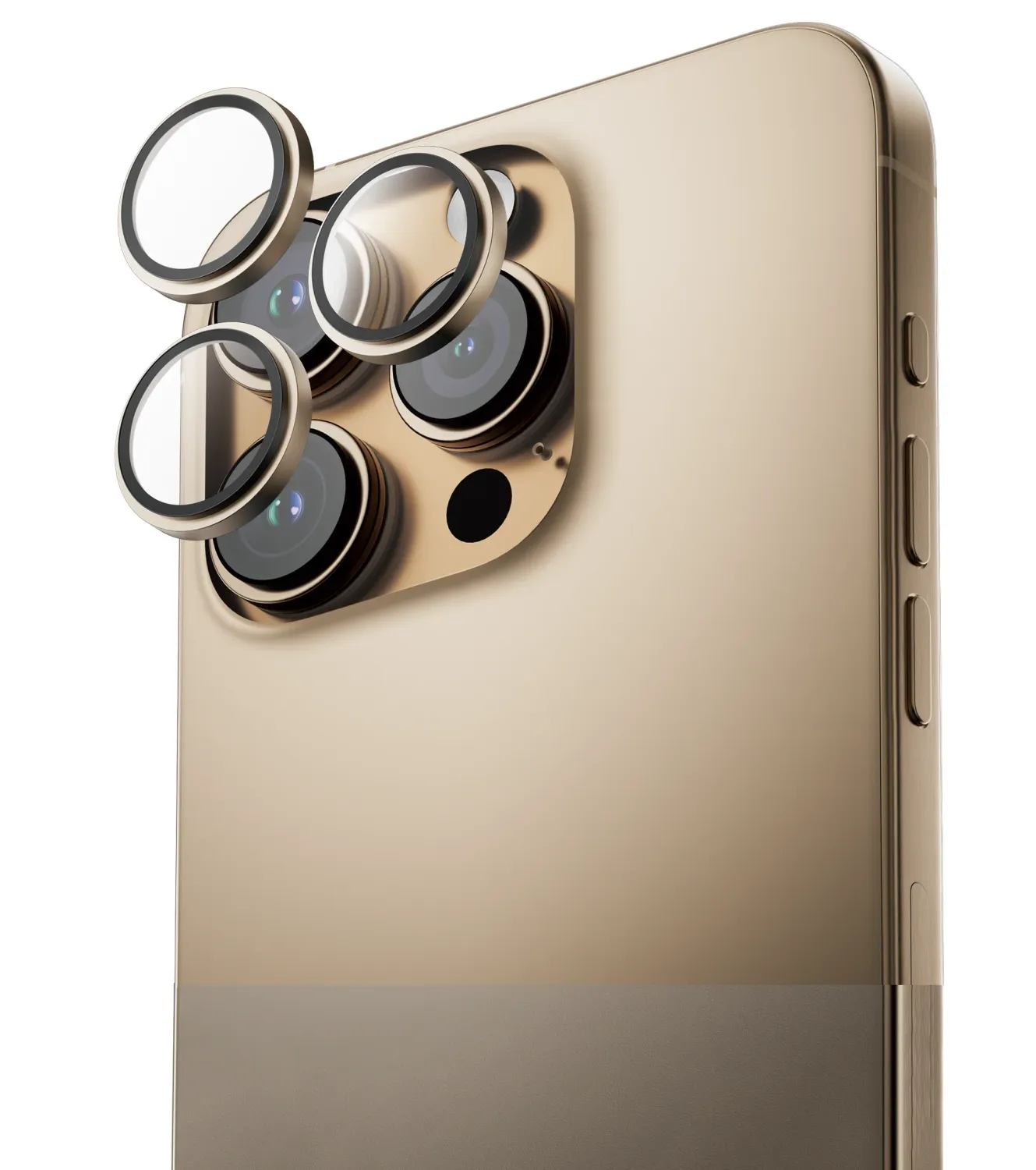 Anank iPhone 14 Pro/14 Pro Max AR Circle lens Guard Lens Protector, Gold