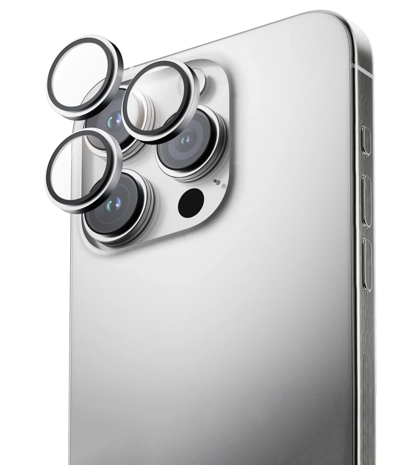 Anank iPhone 14 Pro/14 Pro Max AR Circle lens Guard Lens Protector, Silver