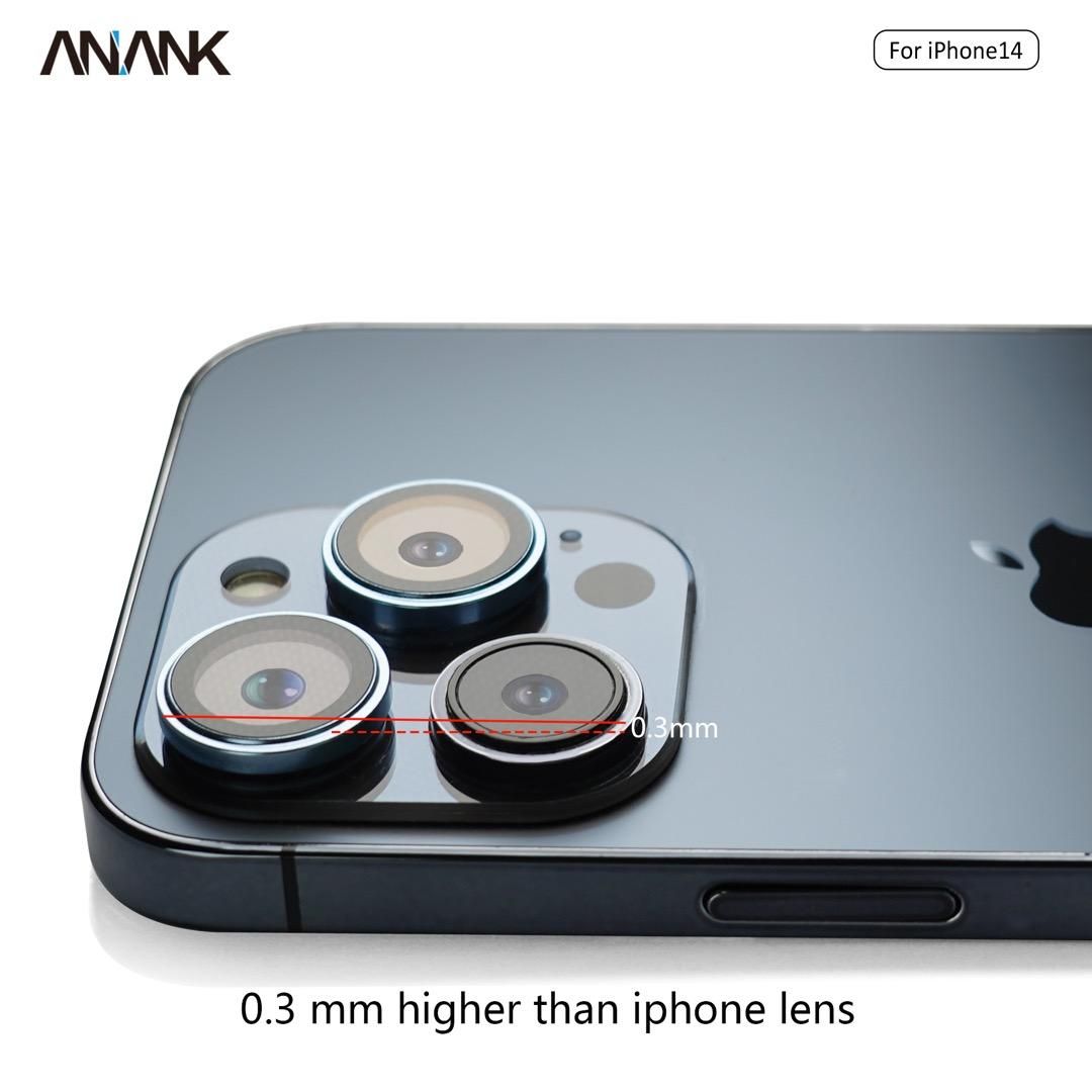 Anank iPhone 14 Pro/14 Pro Max AR Circle lens Guard Lens Protector, Sierra Blue
