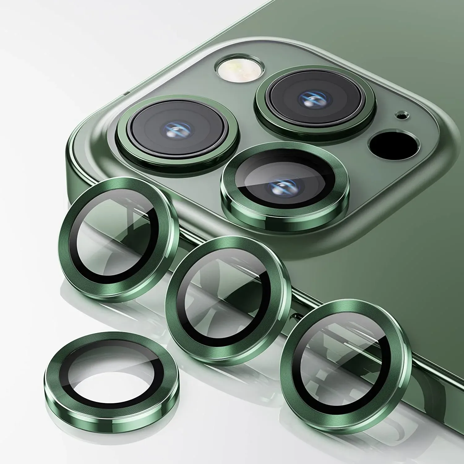 Anank iPhone 14 Pro/14 Pro Max AR Circle lens Guard Lens Protector, Alpine Green