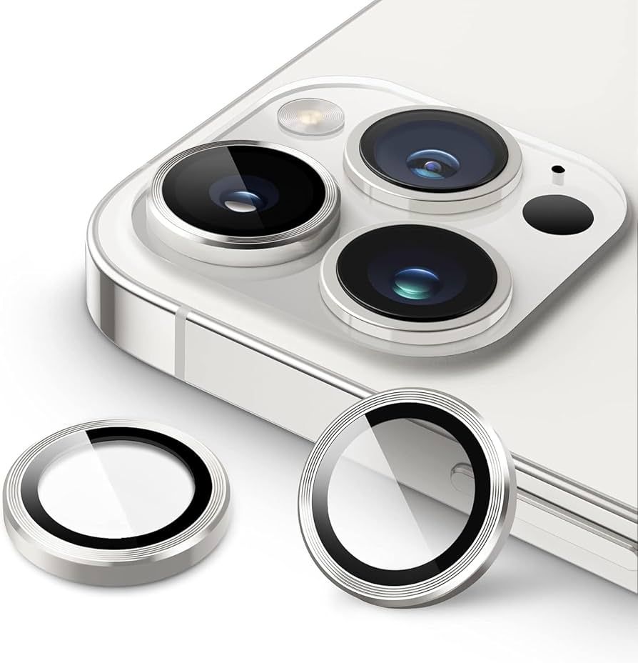 Anank iPhone 14 Pro/14 Pro Max AR Circle lens Guard Lens Protector, Silver