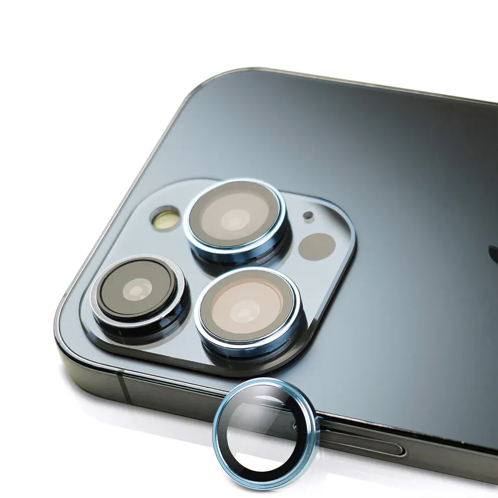 Anank iPhone 14 Pro/14 Pro Max AR Circle lens Guard Lens Protector, Sierra Blue