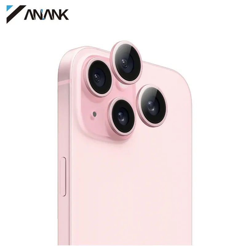 Anank iPhone 14/14 Plus AR Circle lens Guard Lens Protector, Pink