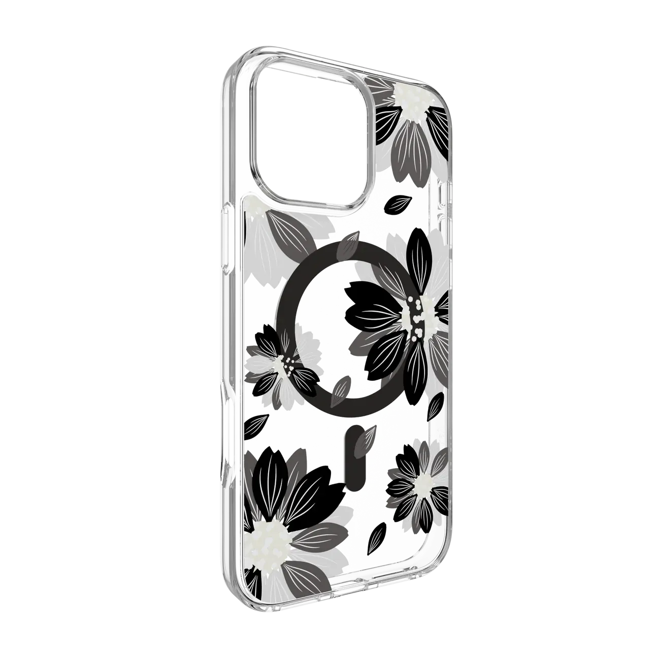 SwitchEasy iPhone 16 Pro Max Style M Pattern Shockproof, Black Flower