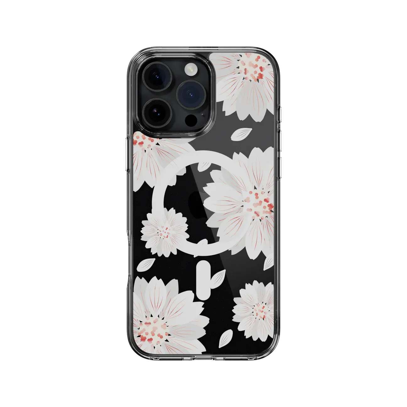 SwitchEasy iPhone 16 Pro Max Style M Pattern Shockproof, White Flower