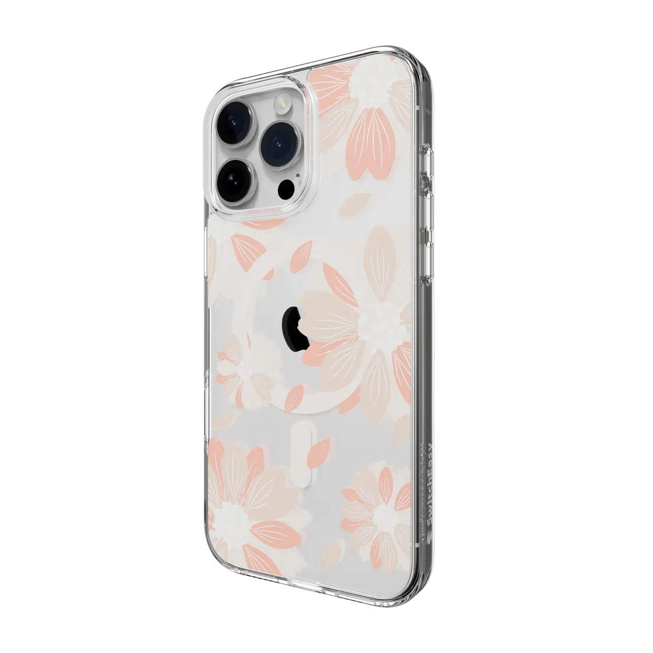 SwitchEasy iPhone 16 Pro Style M Pattern Shockproof, Pink Flower