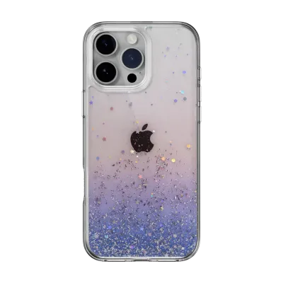 SwitchEasy iPhone 16 Pro Max Starfield 3D Glitter Shockproof Case, Twilight