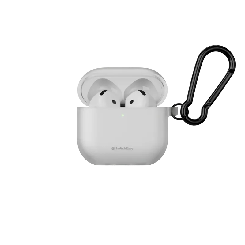 SwitchEasy AiPods 4 Glaze Translucent Case, White