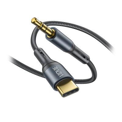 VIDVIE Type-C to 3.5mm Audio Adapter, Dark Gray
