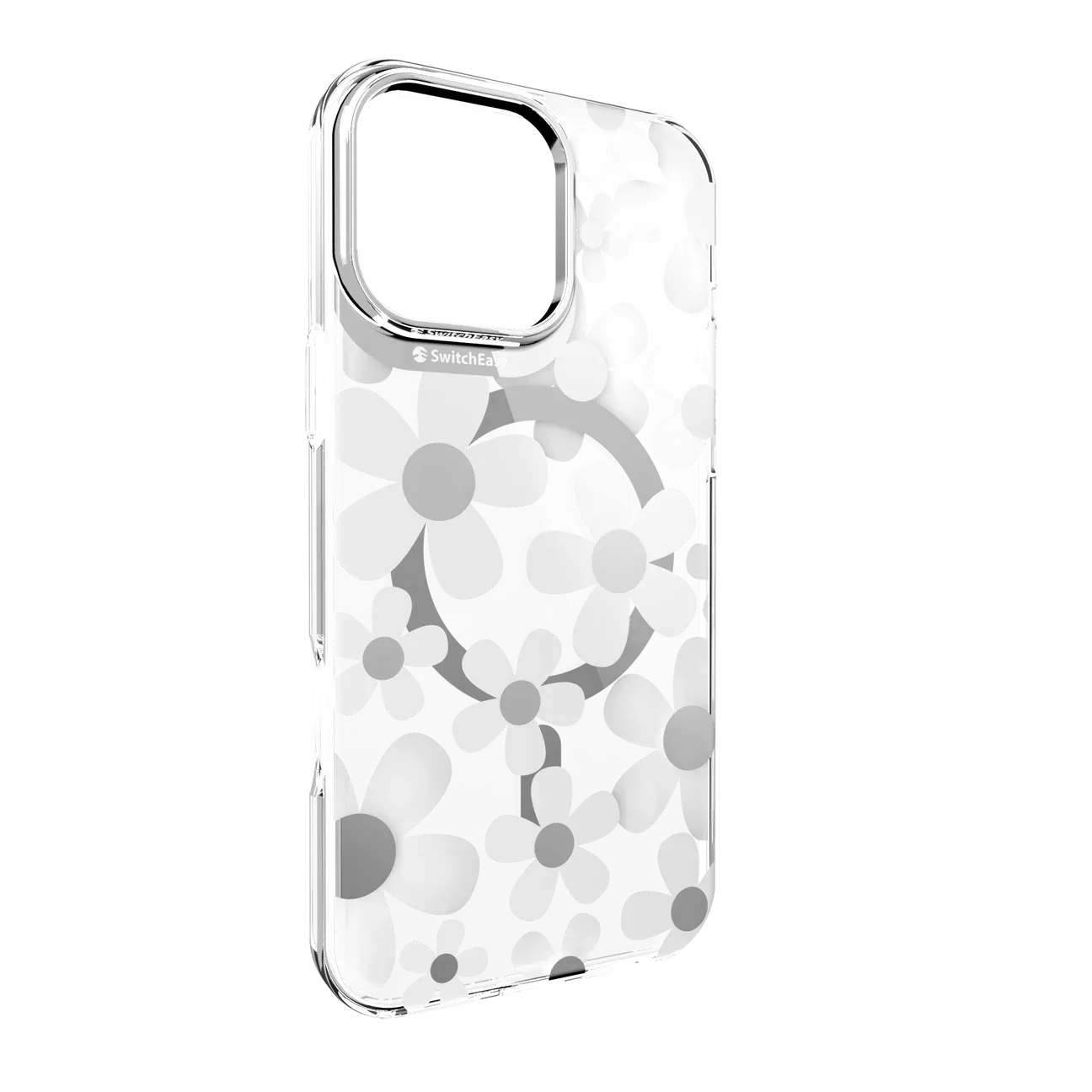 SwitchEasy iPhone 16 Pro Fleur M 3D Pattern Shockproof MagSafe Case, White