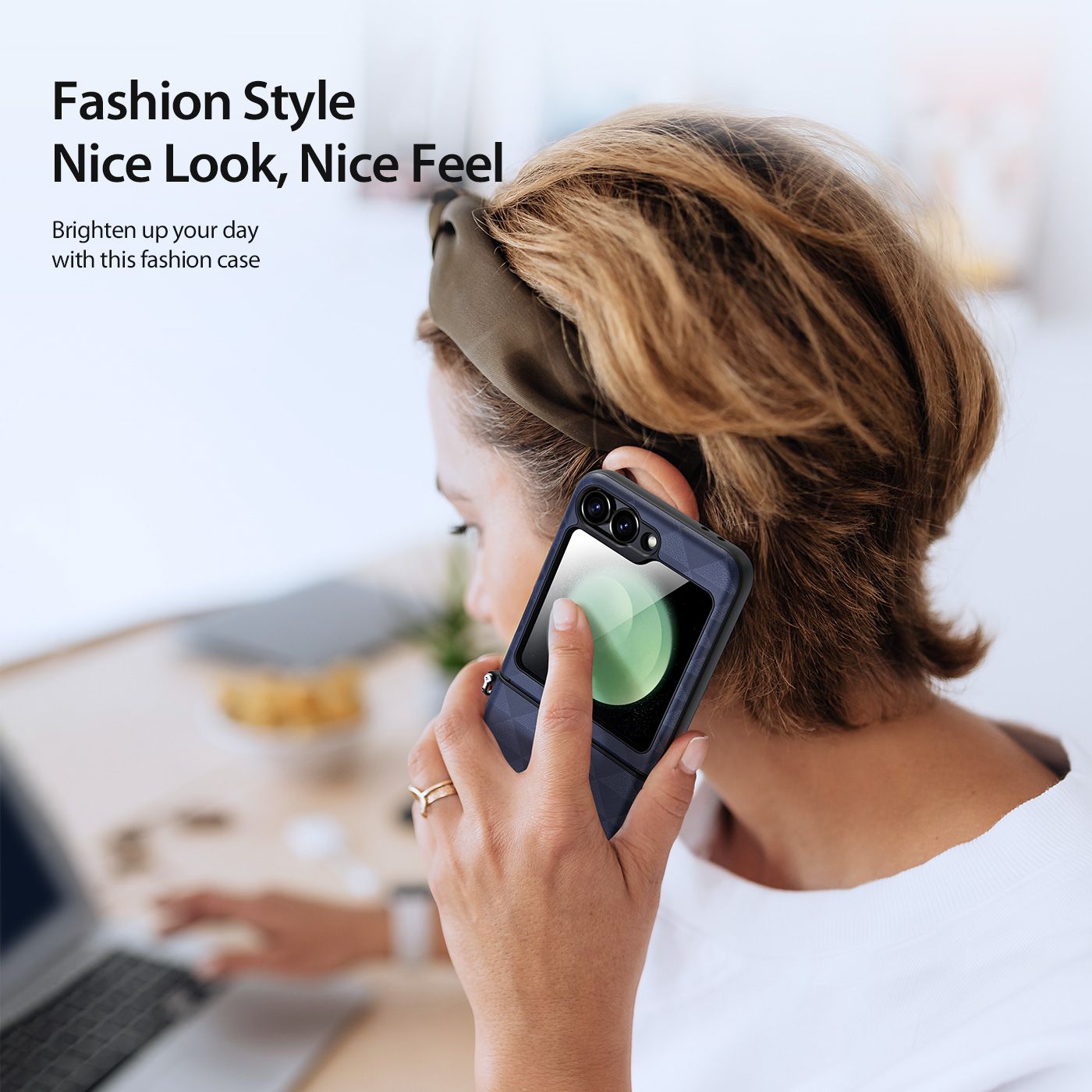 Dux Ducis Samsung Z Flip 6 Fitt, Blue